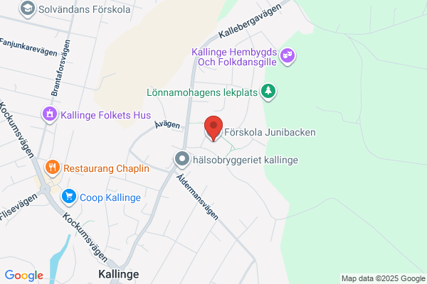 Junibacken förskola, Halsjöv. 3, 372 51 Kallinge (Förskolor)