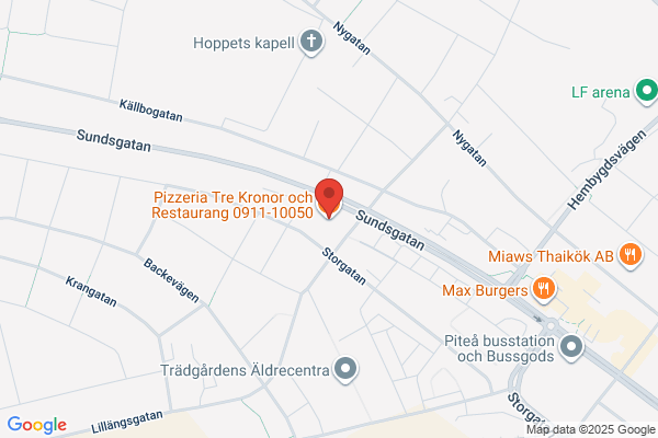 Pizzeria Tre Kronor i Piteå
